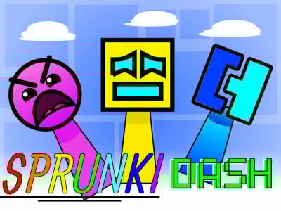 Sprunki Dash: Geometry Dash Rhythm Mod
